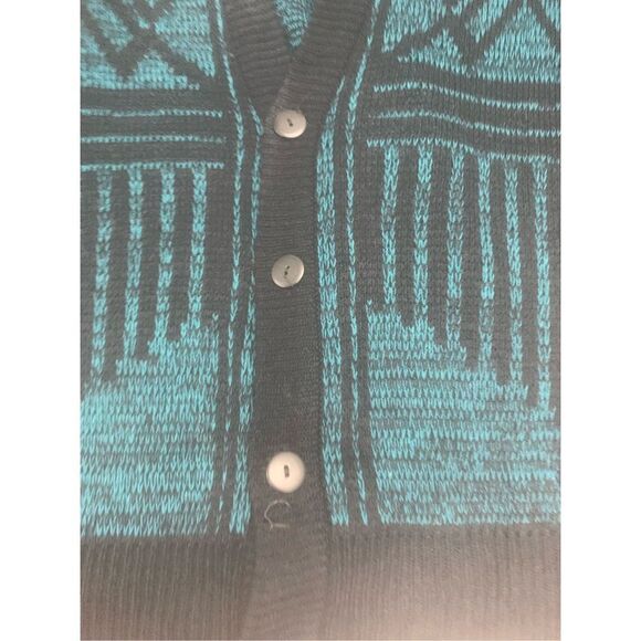 Vintage Leather Panel Detail Sweater - Picture 5 of 9